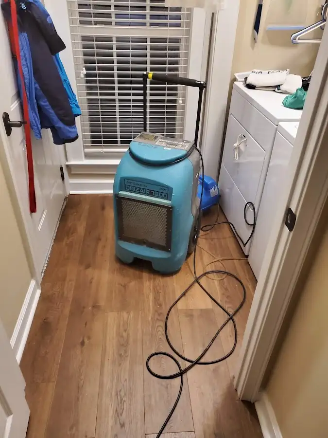 Commercial dehumidifier deployed for Flood Damage Cleanup in Niagara Falls